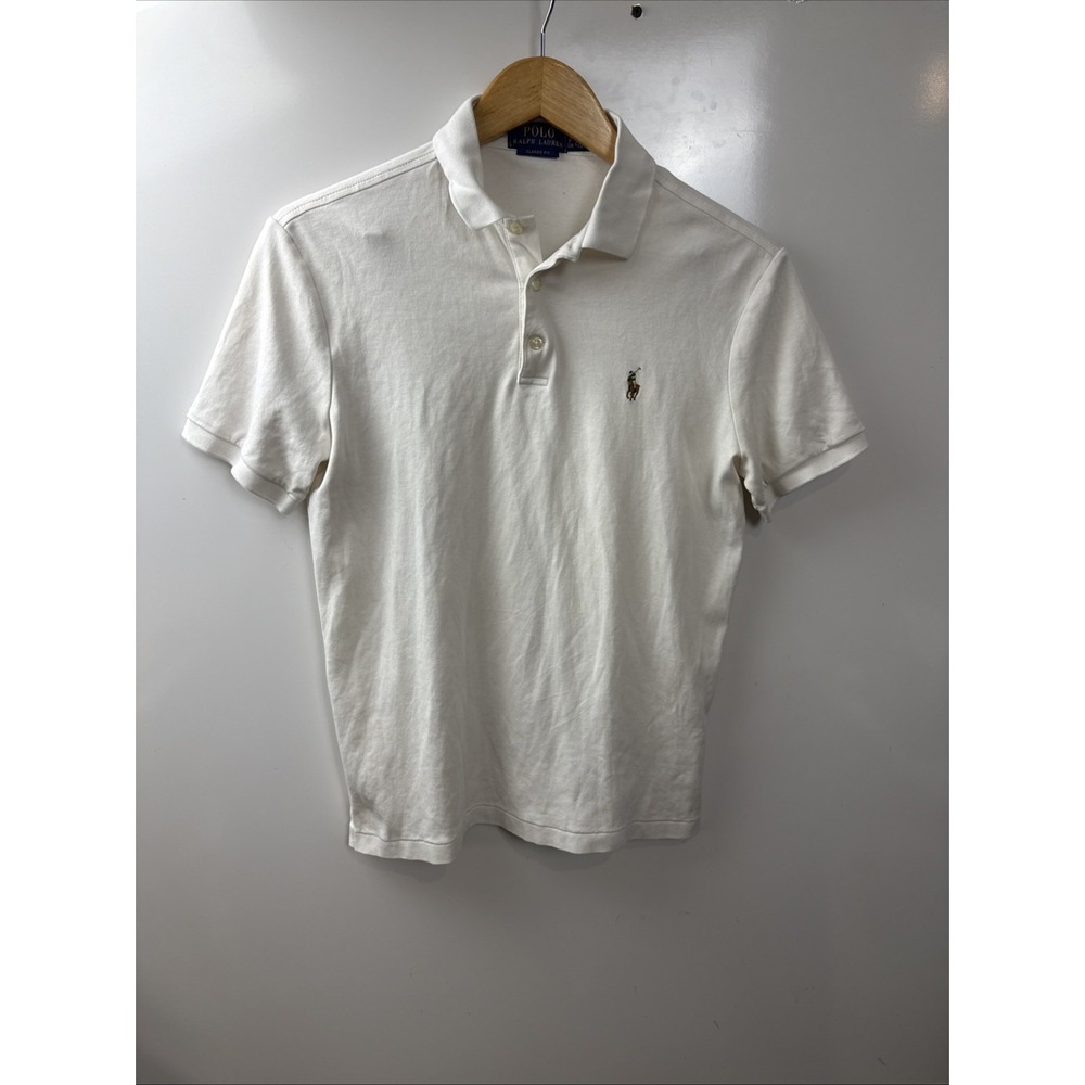 Polo Ralph Lauren Classic Fit White Polo Size SP 100% Cotton